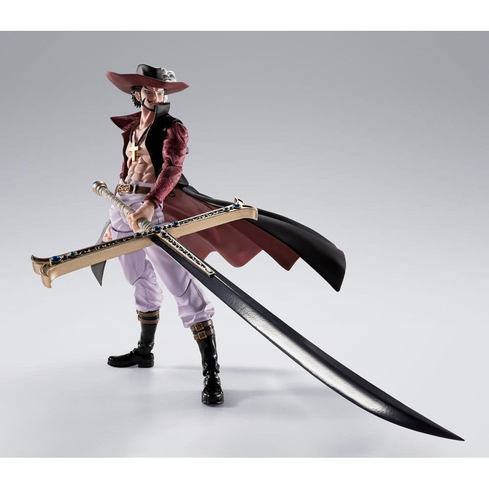 Dracule Mihawk Hawkeye / One Piece / S.H. Figuarts Actionfigur / 17 cm
