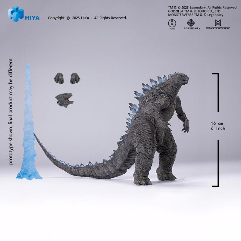 Godzilla 2014 Exquite Basic+ Actionfigur / Translucent Version / 18 cm