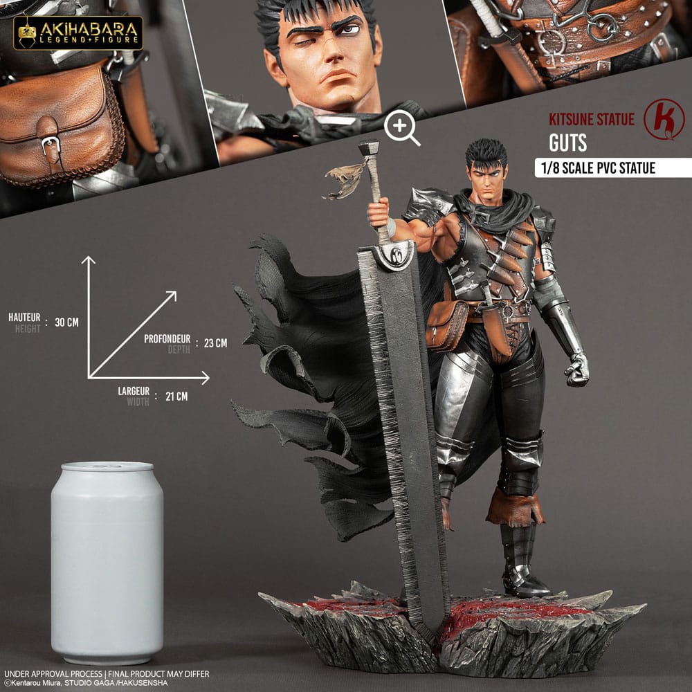 Guts / Berserk Akihabara Legend Figure PVC Statue / Kitsune Statue / 30 cm