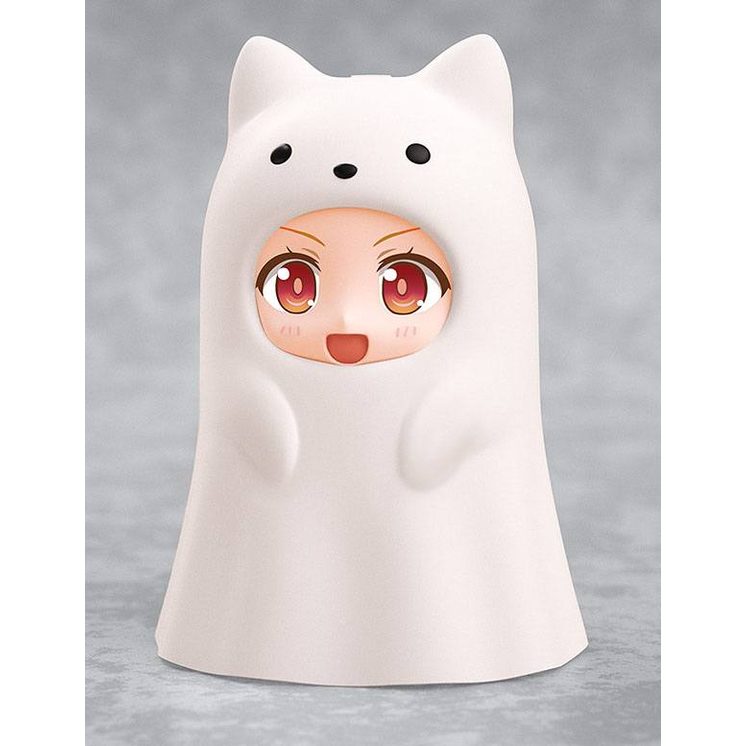 Kigurumi Face Parts Case Ghost Cat White Nendoroid More Zubehör-Set / Good Smile Company / 10 cm