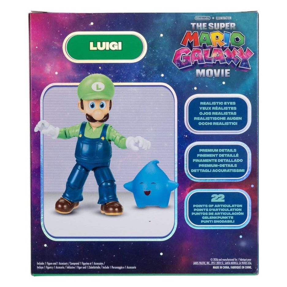 Luigi Actionfigur / Film Version / Der Super Mario Galaxy Film / Jakks Pacific / 13 cm