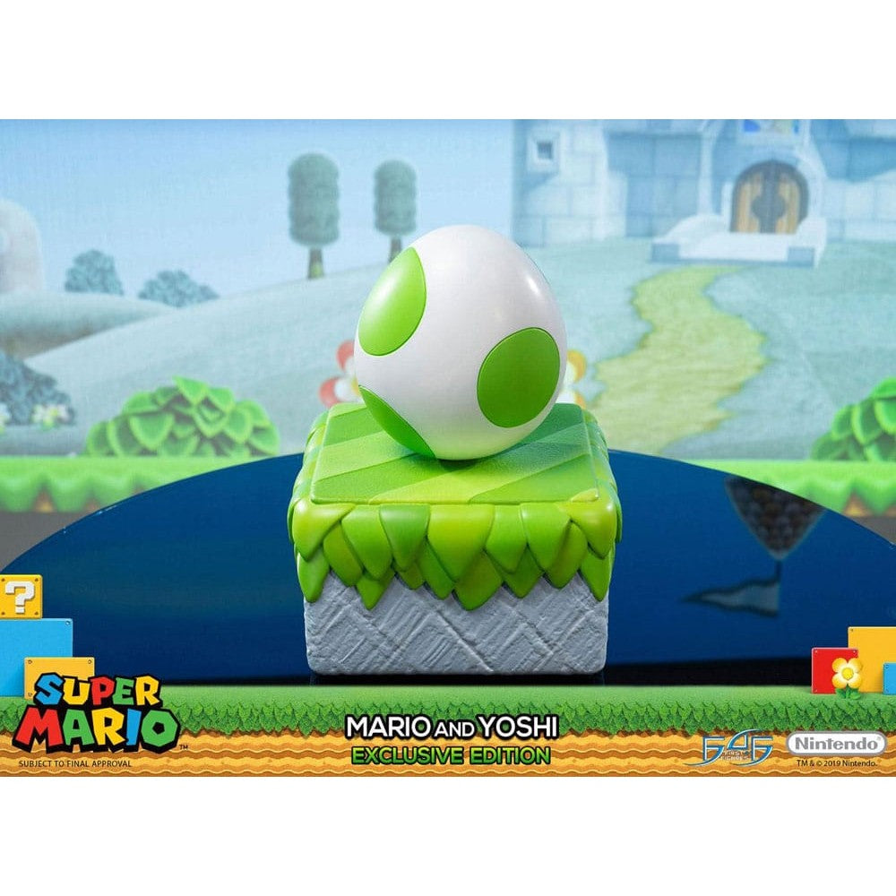 Mario & Yoshi Exclusive Statue / Super Mario / First 4 Figures / 48 cm