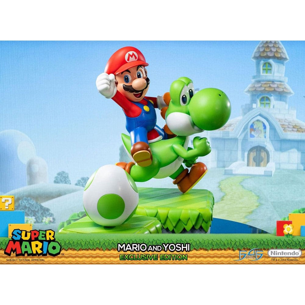 Mario & Yoshi Exclusive Statue / Super Mario / First 4 Figures / 48 cm