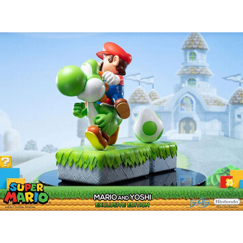 Mario & Yoshi Exclusive Statue / Super Mario / First 4 Figures / 48 cm