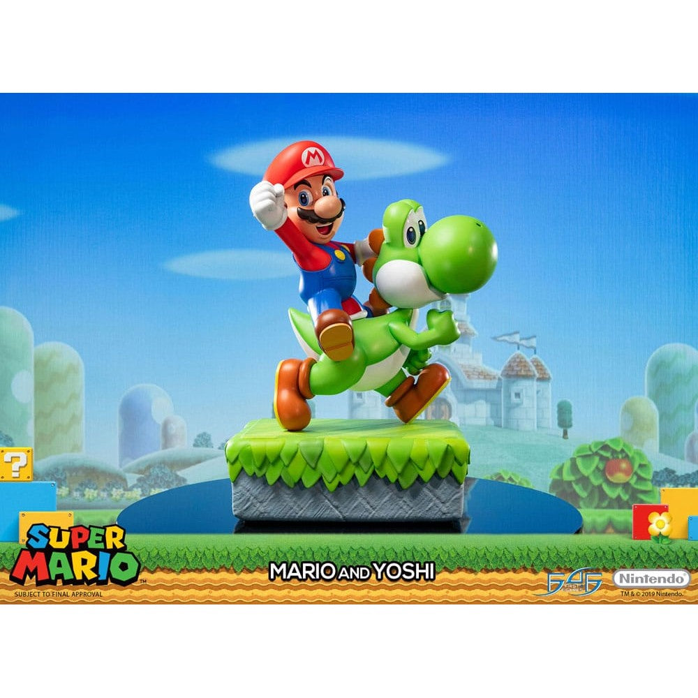 Mario & Yoshi Exclusive Statue / Super Mario / First 4 Figures / 48 cm