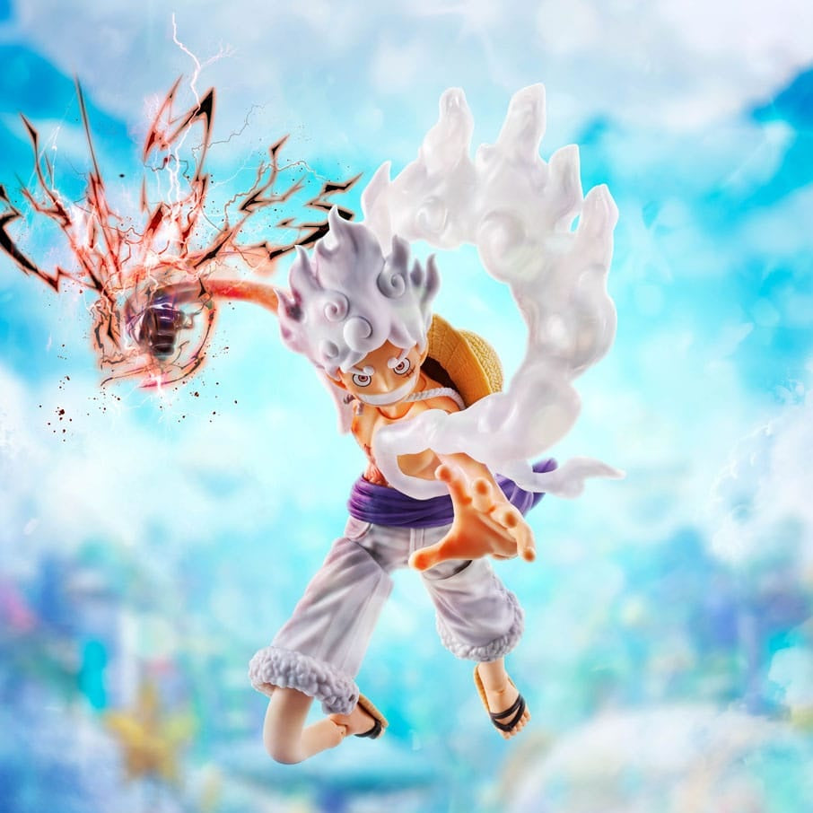Monkey D. Ruffy / Gear 5 -Future Island Egghead- / S.H. Figuarts Actionfigur / 15 cm