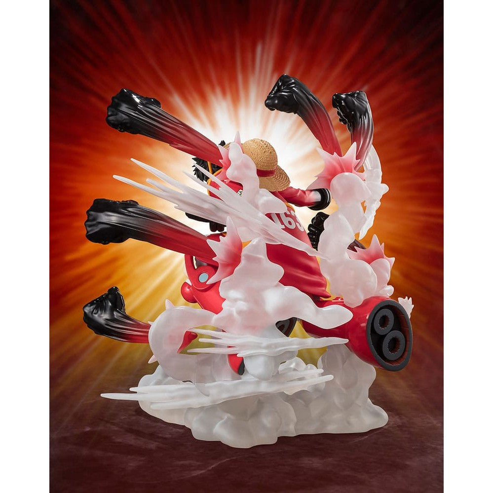 Monkey D. Ruffy - Gum Gum Hawk Gatling - FiguartsZERO Statue / Tamashii Nations / 19 cm