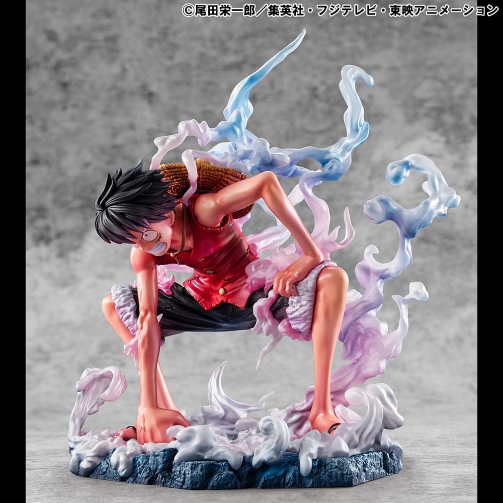 Monkey D. Ruffy PVC Statue / Gear 2 Limited Edition / One Piece / Megahouse P.O.P. / 19 cm