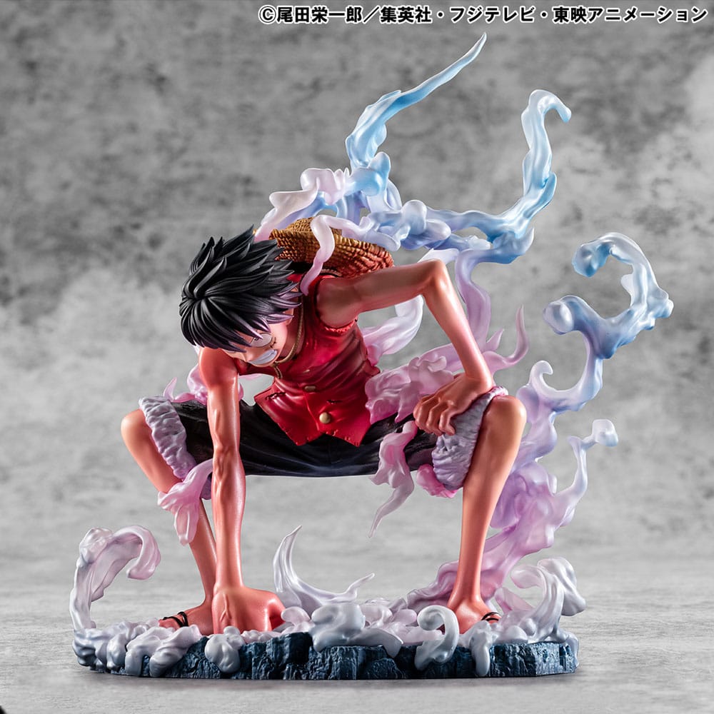 Monkey D. Ruffy PVC Statue / Gear 2 Limited Edition / One Piece / Megahouse P.O.P. / 19 cm