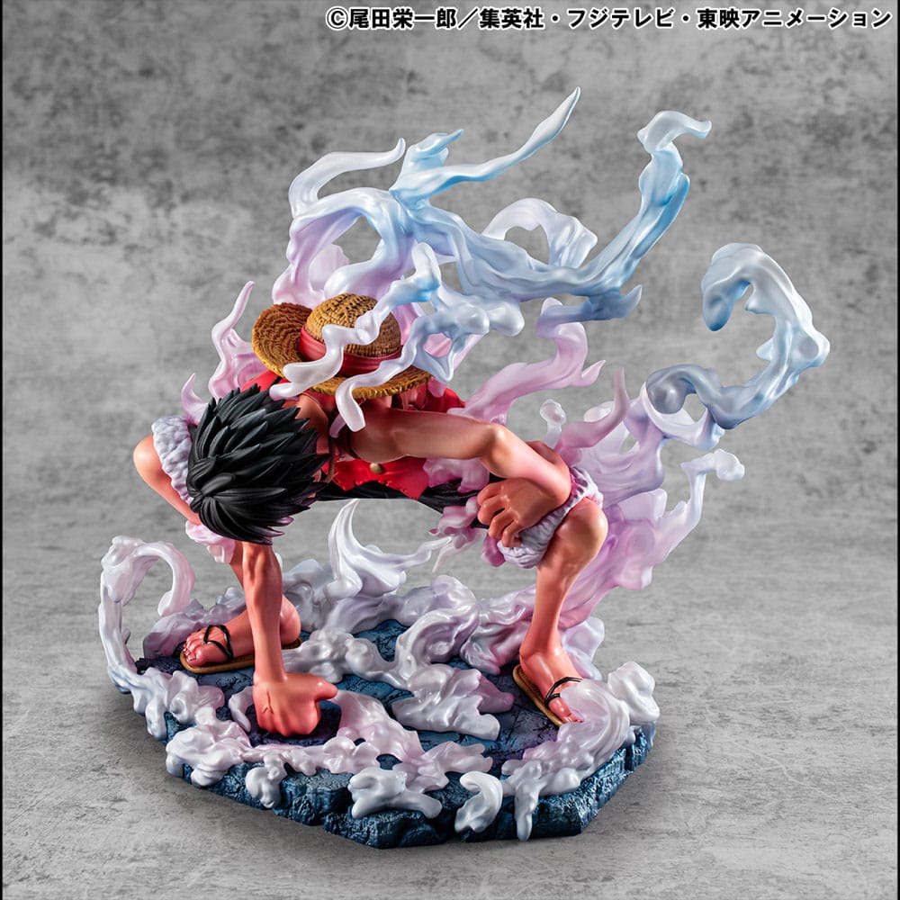 Monkey D. Ruffy PVC Statue / Gear 2 Limited Edition / One Piece / Megahouse P.O.P. / 19 cm