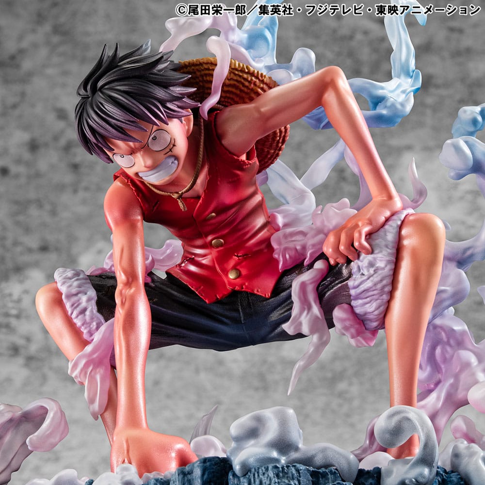 Monkey D. Ruffy PVC Statue / Gear 2 Limited Edition / One Piece / Megahouse P.O.P. / 19 cm