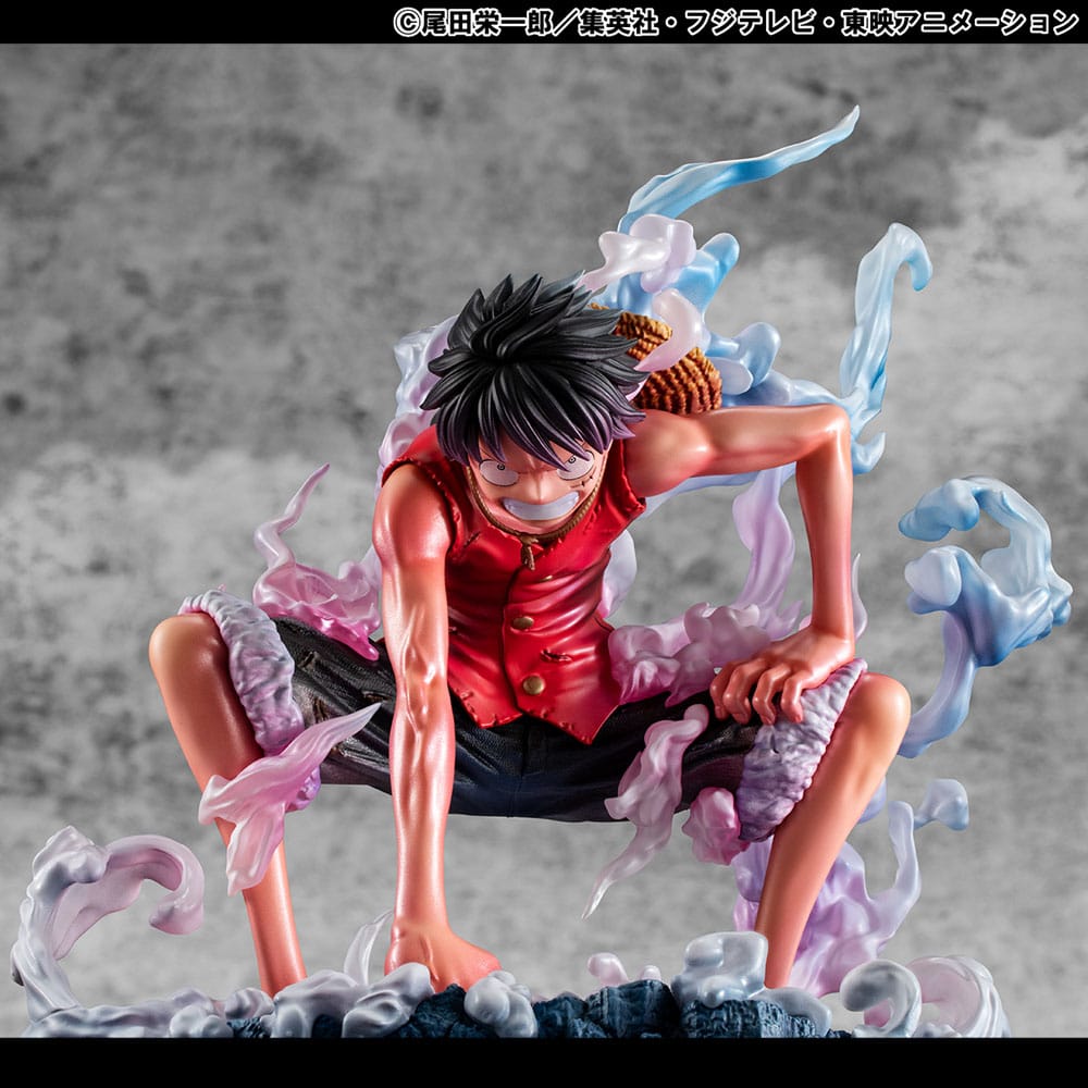 Monkey D. Ruffy PVC Statue / Gear 2 Limited Edition / One Piece / Megahouse P.O.P. / 19 cm
