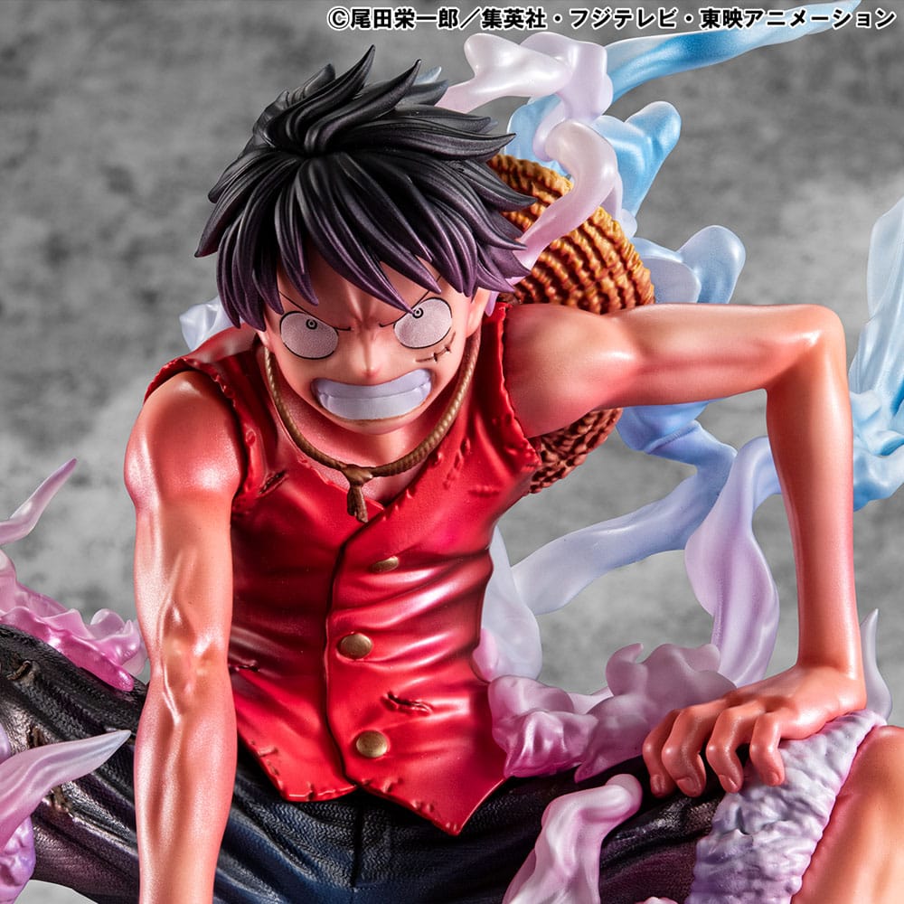 Monkey D. Ruffy PVC Statue / Gear 2 Limited Edition / One Piece / Megahouse P.O.P. / 19 cm