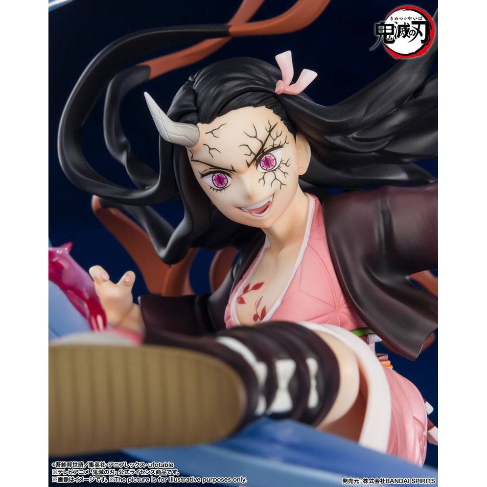 Nezuko Kamado FiguartsZERO Statue / Demon Form Advancing Version / Tamashii Nations / 20 cm