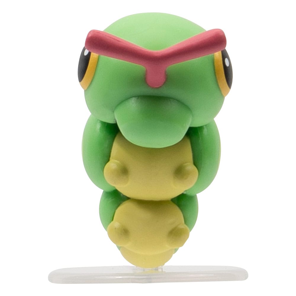 Pokémon Environment Set / Frühlingswald mit Raupy & Pikachu / Jazwares / 5 cm Figuren + 15 cm Display