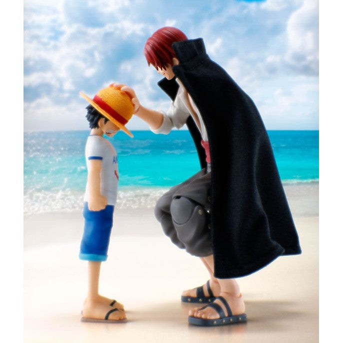 Shanks & Monkey D. Luffy Childhood Version / S.H. Figuarts Actionfigur / 14 & 8 cm