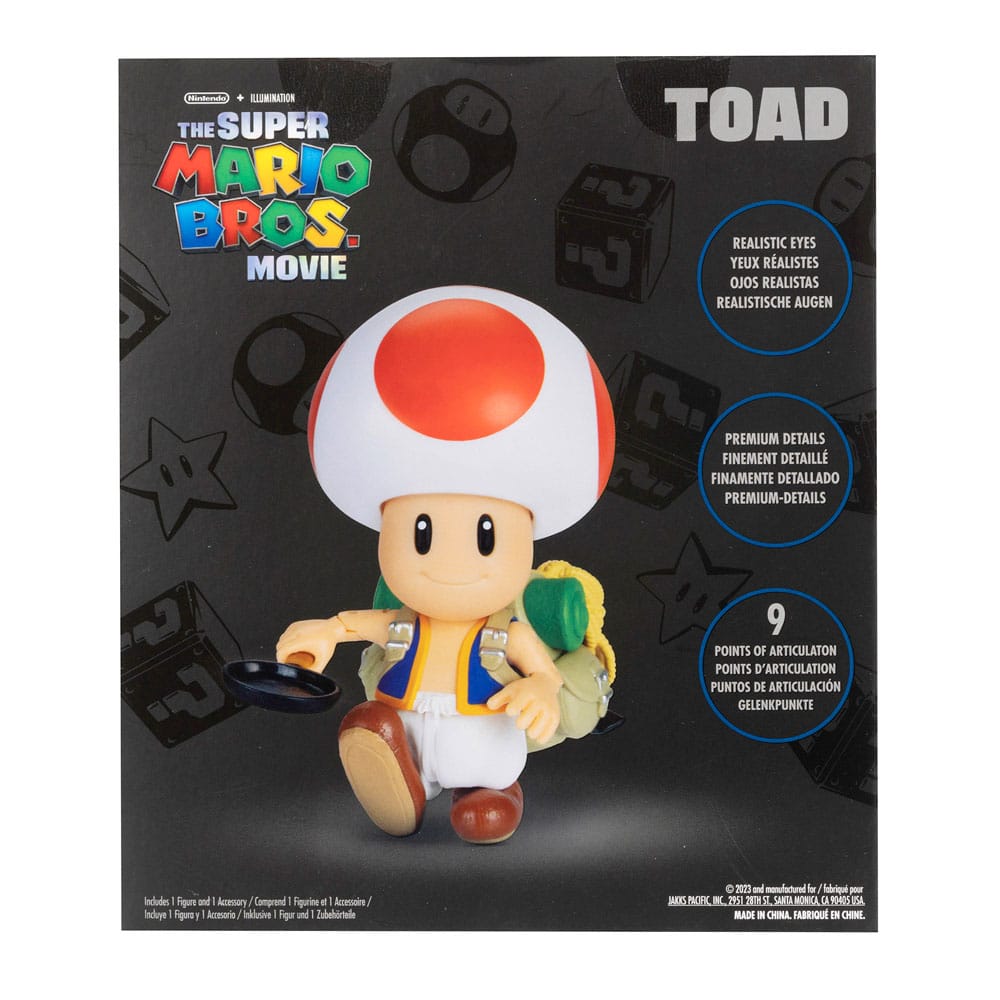 Toad Actionfigur / Super Mario Bros. Movie / 13 cm