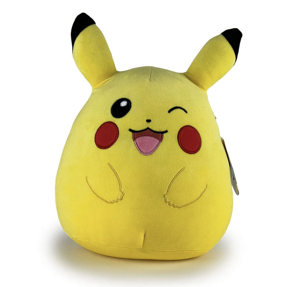Winking Pikachu / Pokémon Squishmallows Plüsch / 25 cm
