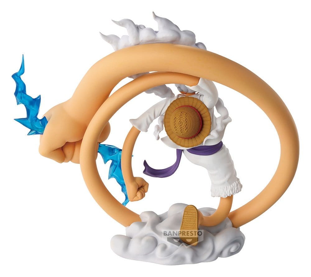 Monkey D. Ruffy PVC Figur / Gear 5 Soul Version / One Piece / Banpresto Theorama / 18 cm