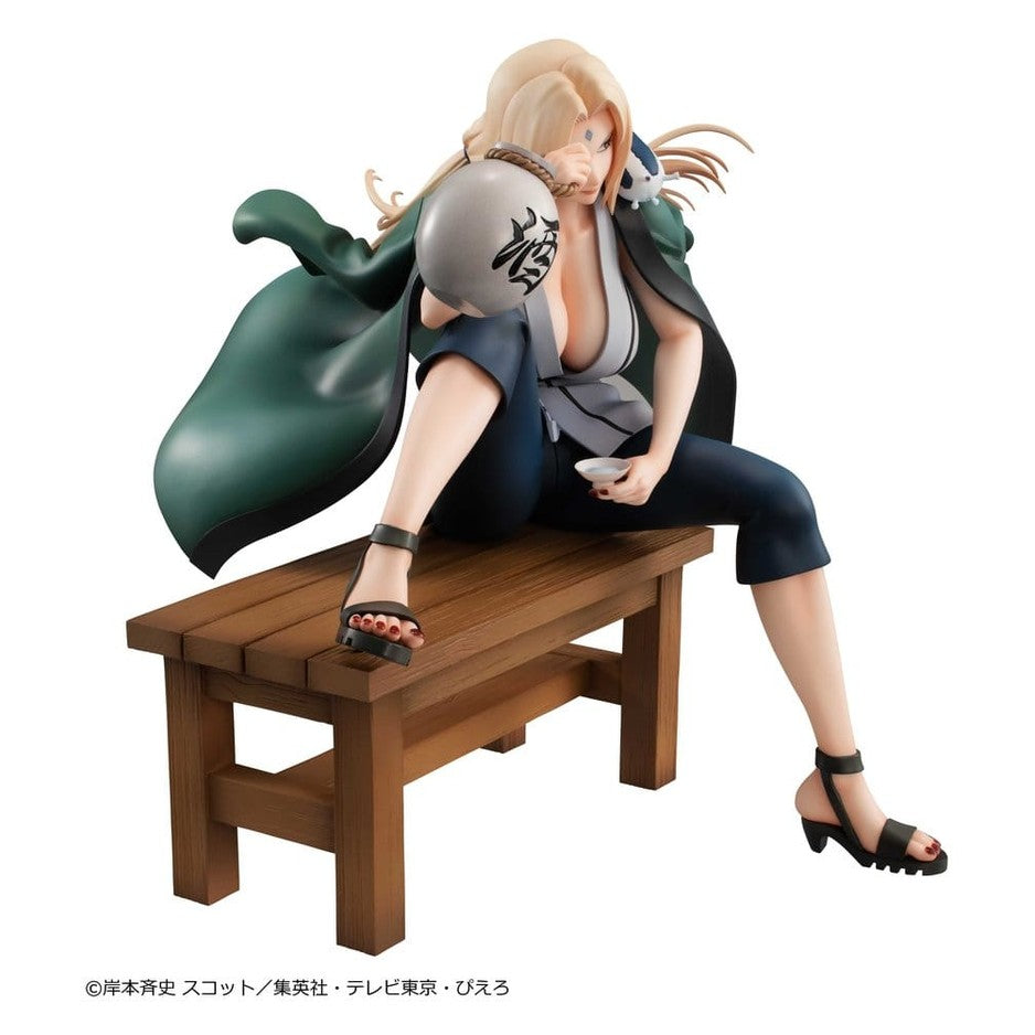 Tsunade PVC Statue / Ver.2 / Naruto Shippuden / Megahouse Naruto Gals / 16 cm