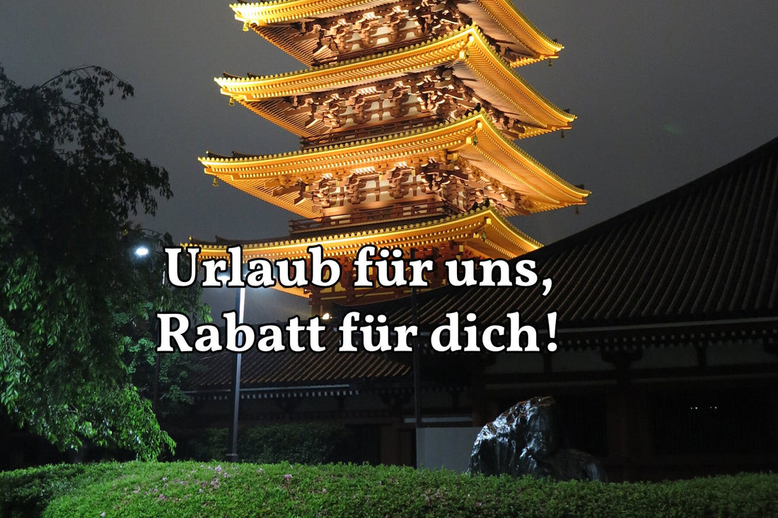 Betriebsferien und Rabatt