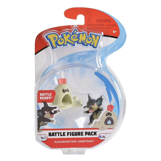 Alolan Rattfratz und Sankabuh Pokémon Battlefiguren 3-4 cm