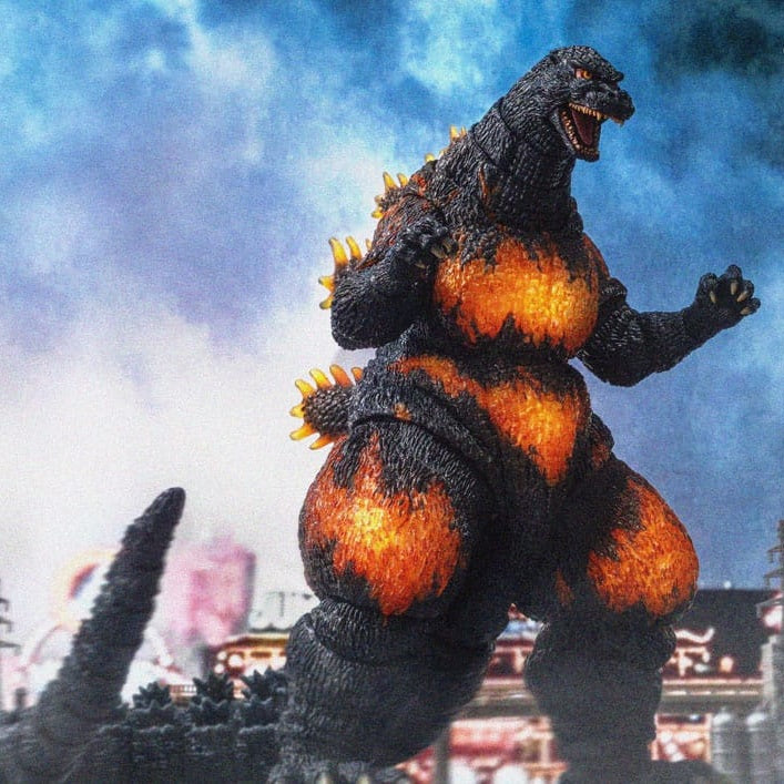 Burning Godzilla Actionfigur / Godzilla vs. Destoroyah 1995 / Hiya Toys Exquisite Basic / 18 cm