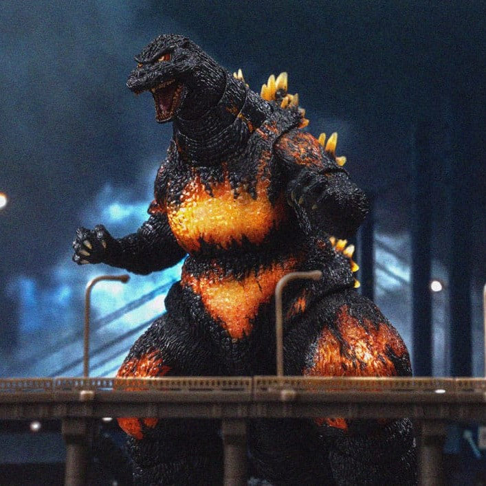 Burning Godzilla Actionfigur / Godzilla vs. Destoroyah 1995 / Hiya Toys Exquisite Basic / 18 cm