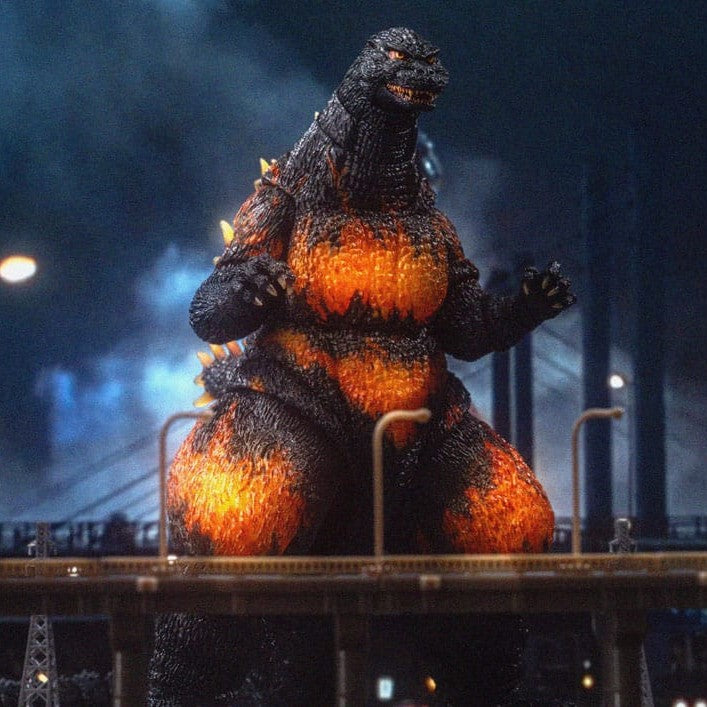 Burning Godzilla Actionfigur / Godzilla vs. Destoroyah 1995 / Hiya Toys Exquisite Basic / 18 cm