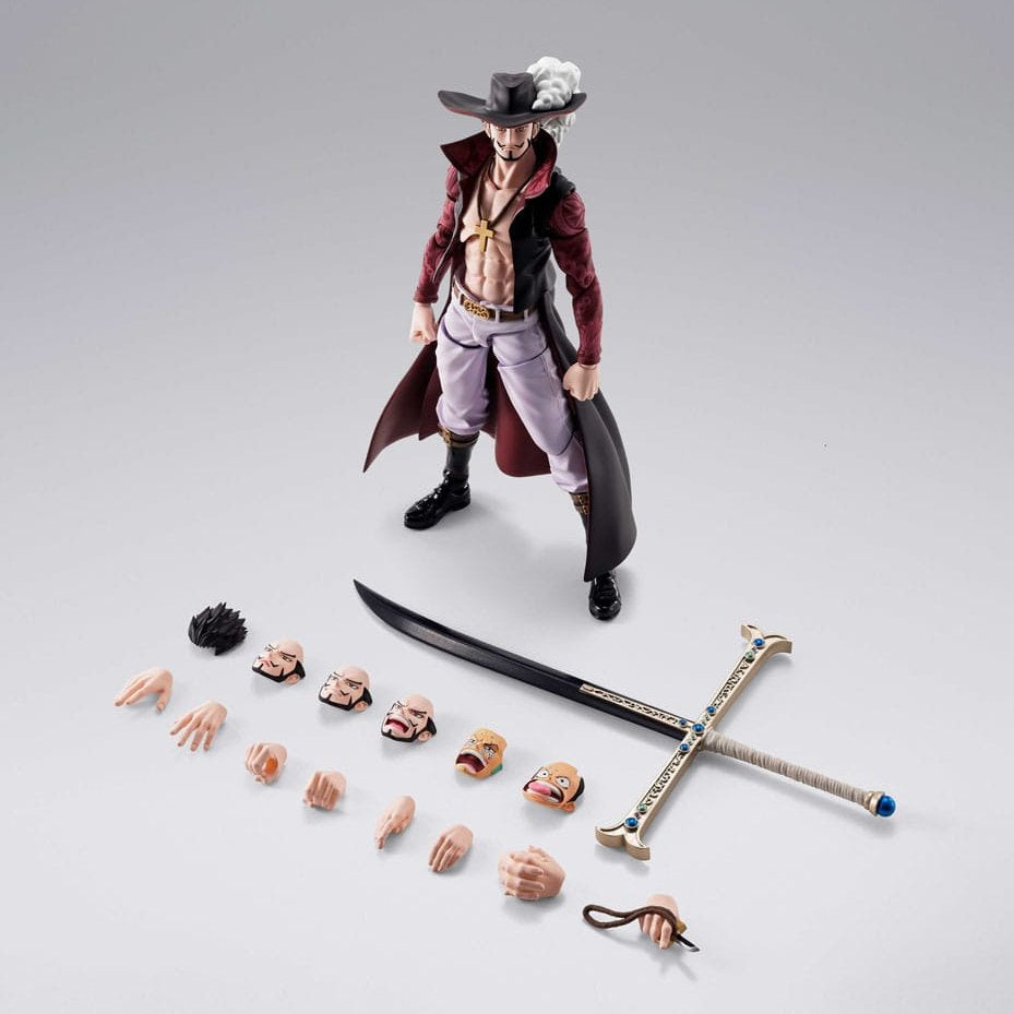 Dracule Mihawk Hawkeye / One Piece / S.H. Figuarts Actionfigur / 17 cm