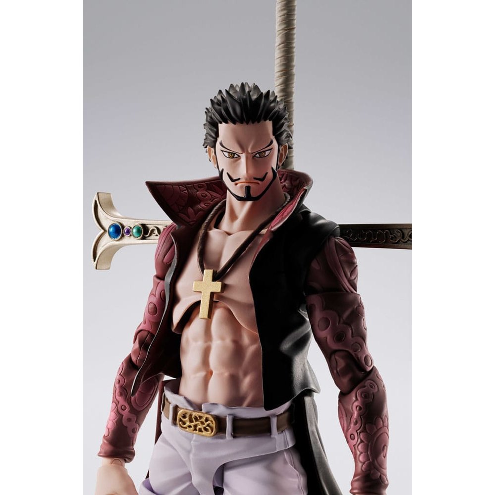 Dracule Mihawk Hawkeye / One Piece / S.H. Figuarts Actionfigur / 17 cm