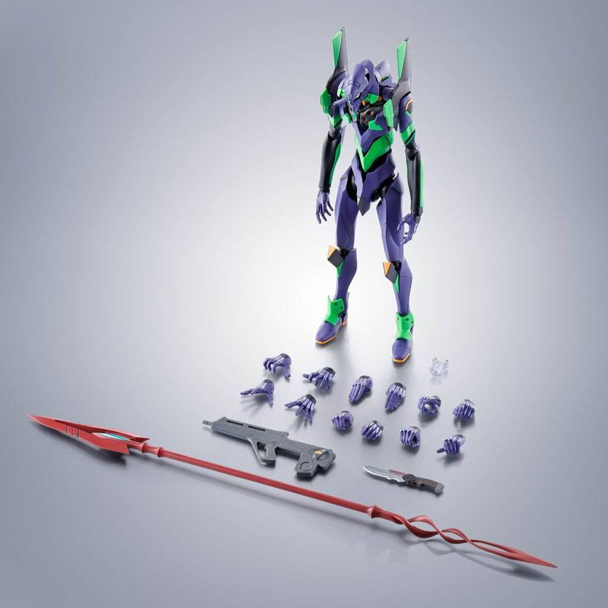 Evangelion Test Type-01 + Spear of Cassius Robot Spirits Actionfigur 17 cm