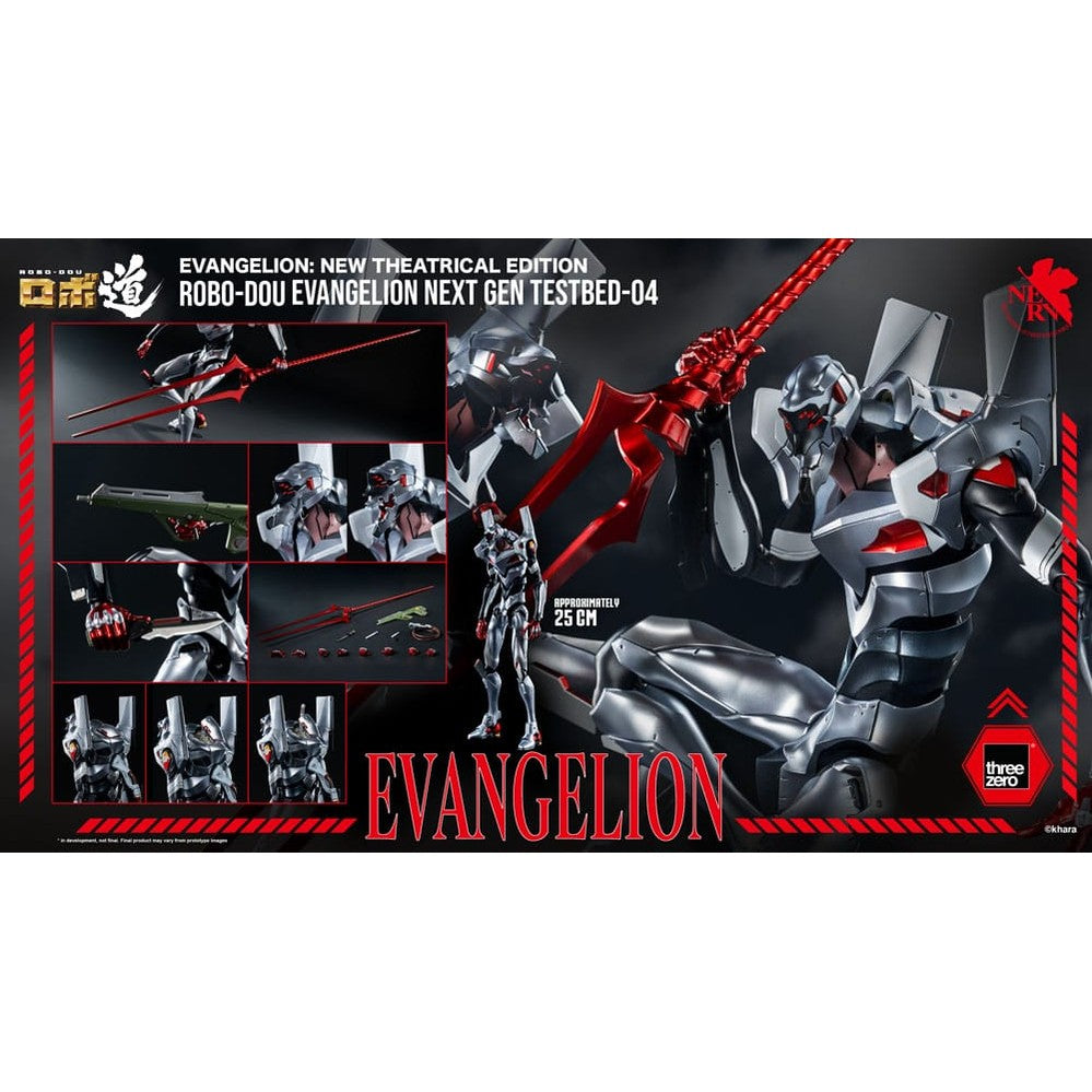 Evangelion Testbed-04 Robo-Dou Actionfigur / Evangelion: New Theatrical Edition / ThreeZero / 25 cm