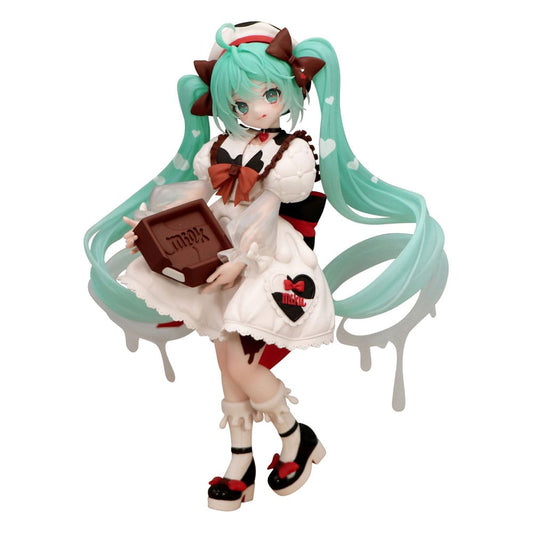 Hatsune Miku PVC Statue / Milk Version / Hatsune Miku x Tirol Choco / aus Furyus Trio-Try-iT Reihe / 18 cm