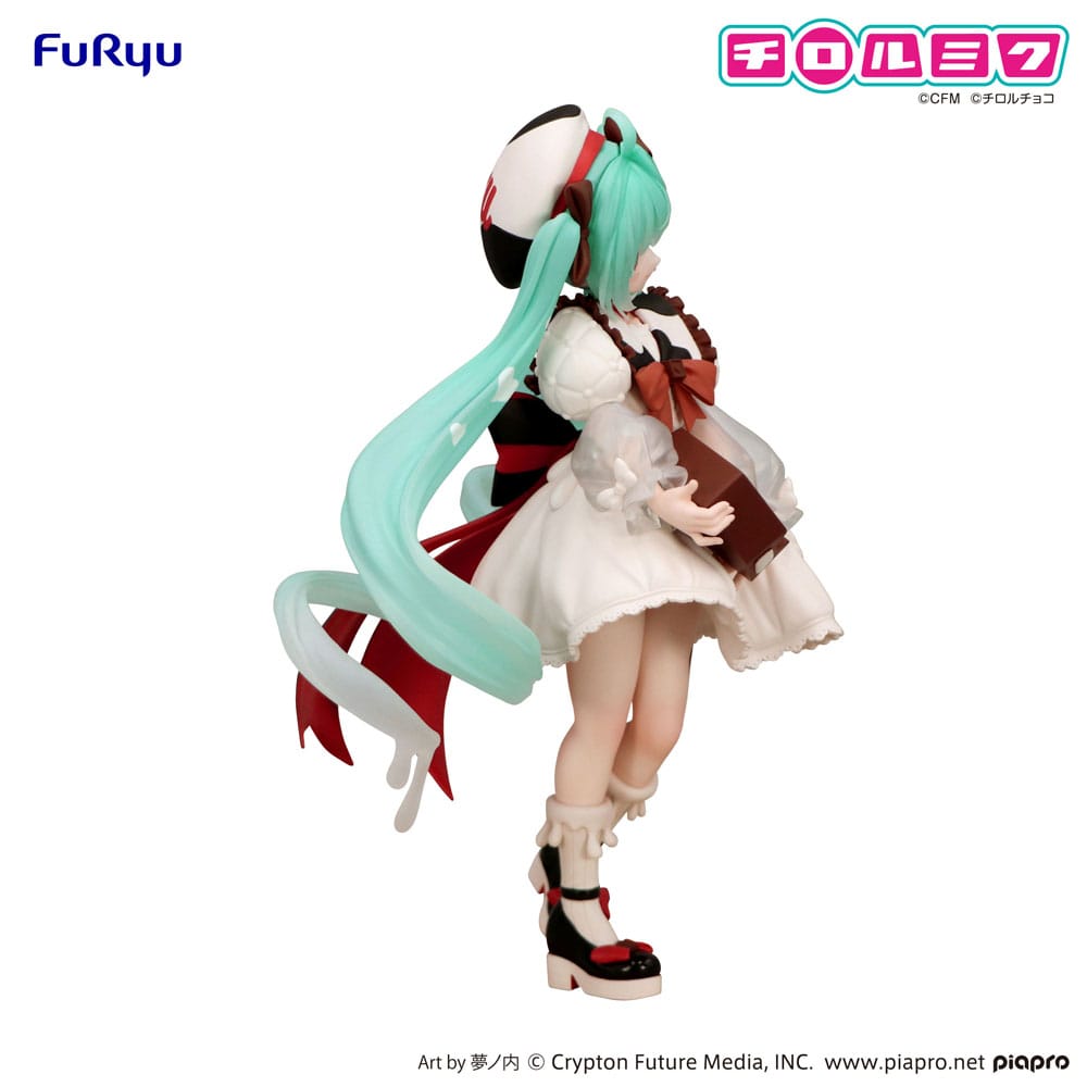 Hatsune Miku PVC Statue / Milk Version / Hatsune Miku x Tirol Choco / aus Furyus Trio-Try-iT Reihe / 18 cm