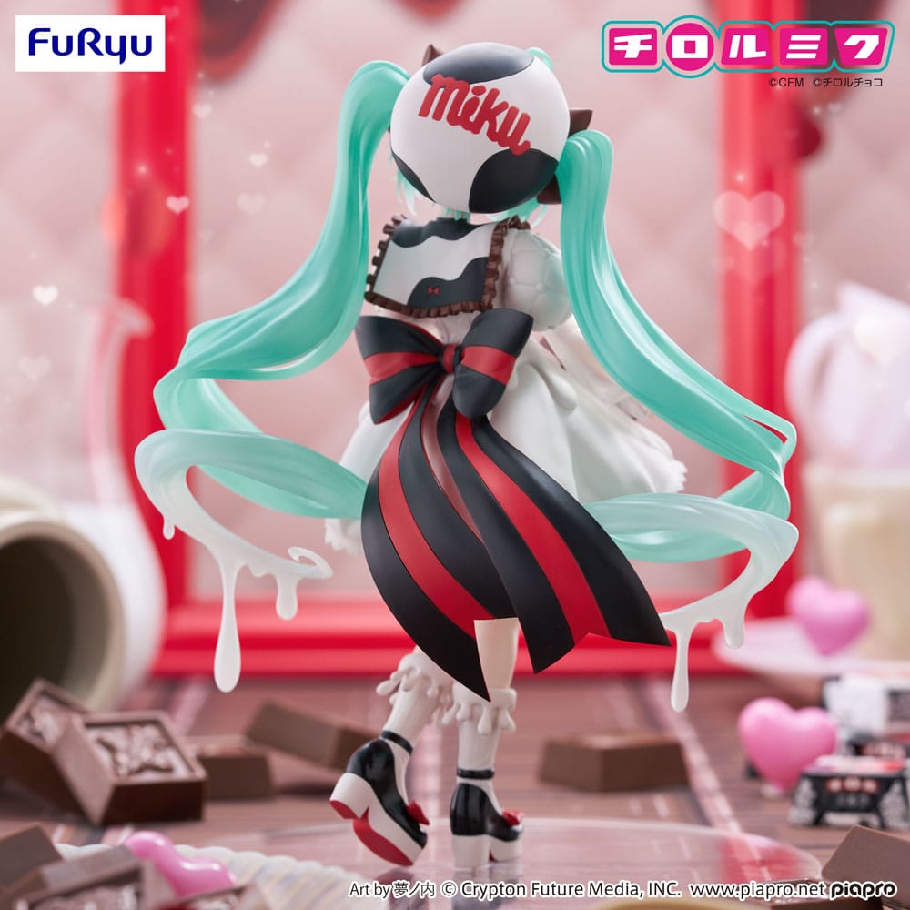 Hatsune Miku PVC Statue / Milk Version / Hatsune Miku x Tirol Choco / aus Furyus Trio-Try-iT Reihe / 18 cm