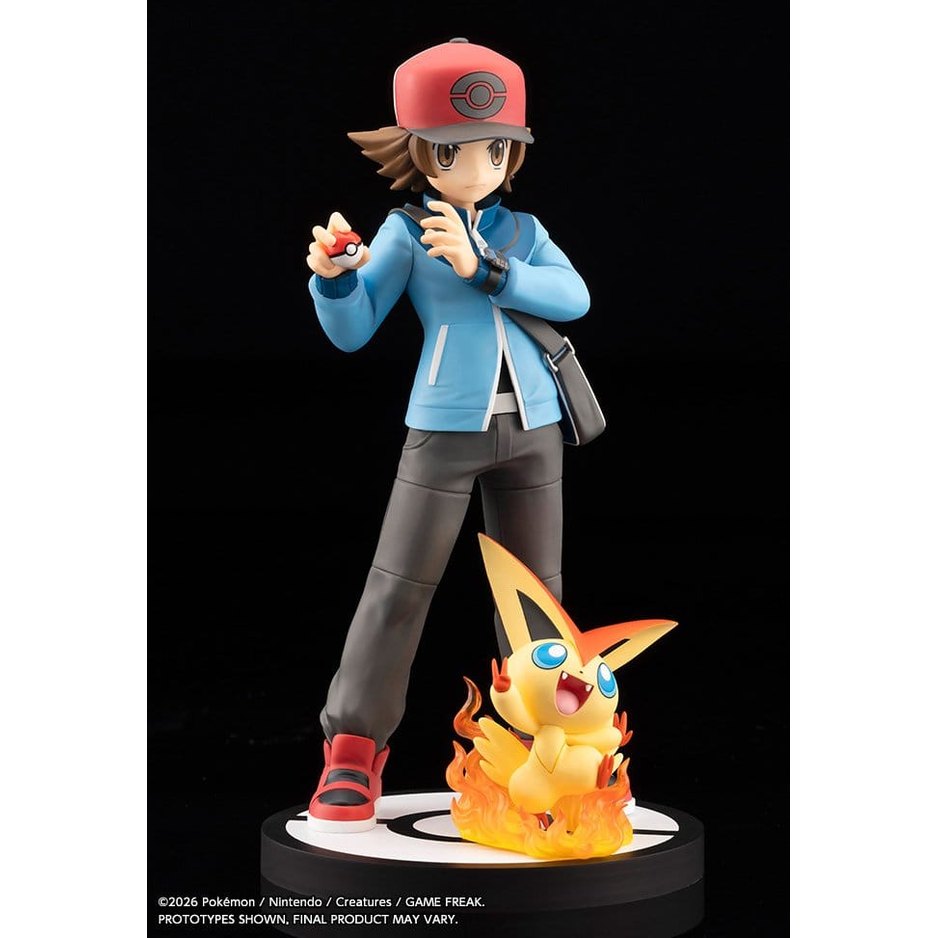 Hilbert with Victini ARTFX J Statue / Pokémon / Kotobukiya / 20 cm