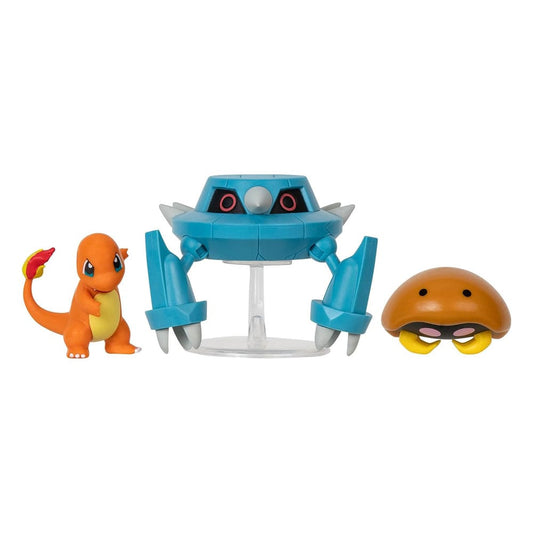 Kabuto, Glumanda, Metang Pokémon Battlefiguren 3er Pack 5 cm