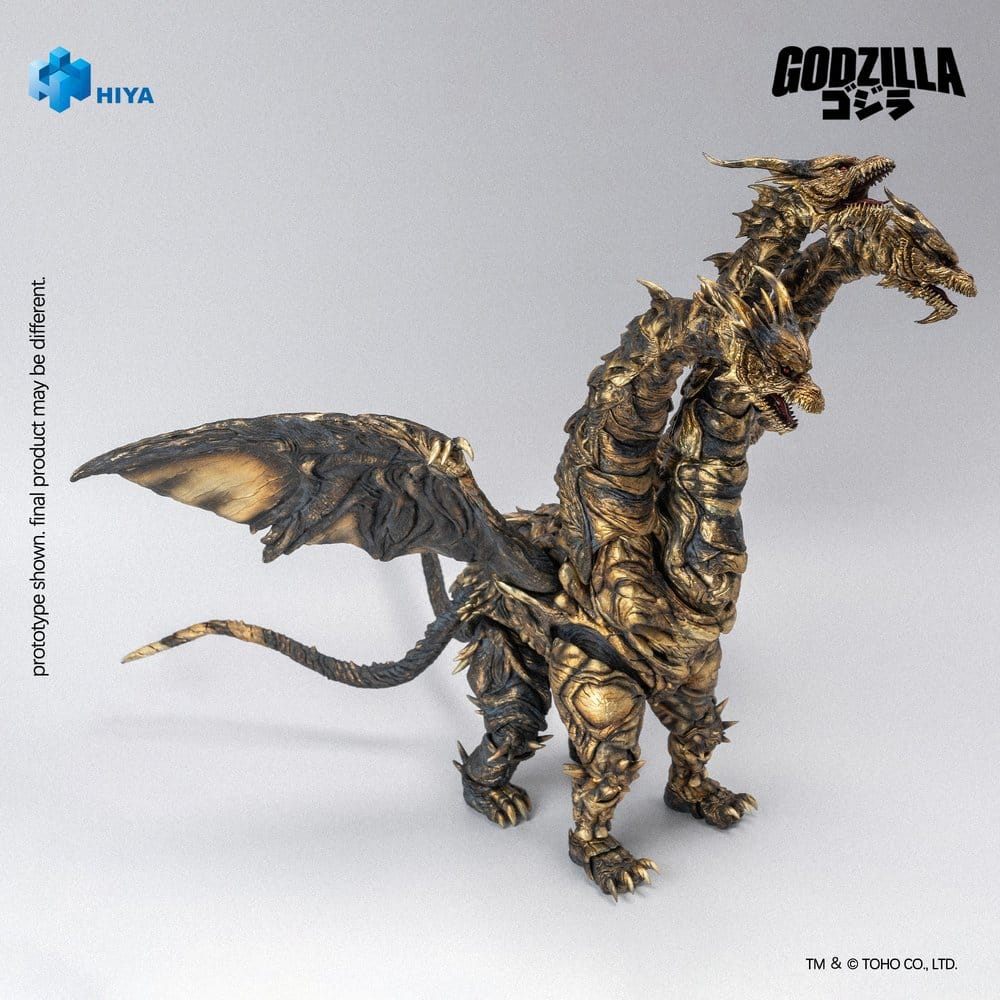 Keizer Ghidorah Actionfigur / Godzilla Final Wars 2004 / Hiya Toys Exquisite Basic / 25 cm