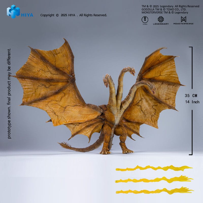 King Ghidorah Exquisite Basic Actionfigur / Godzilla: King of the Monsters / 25 cm