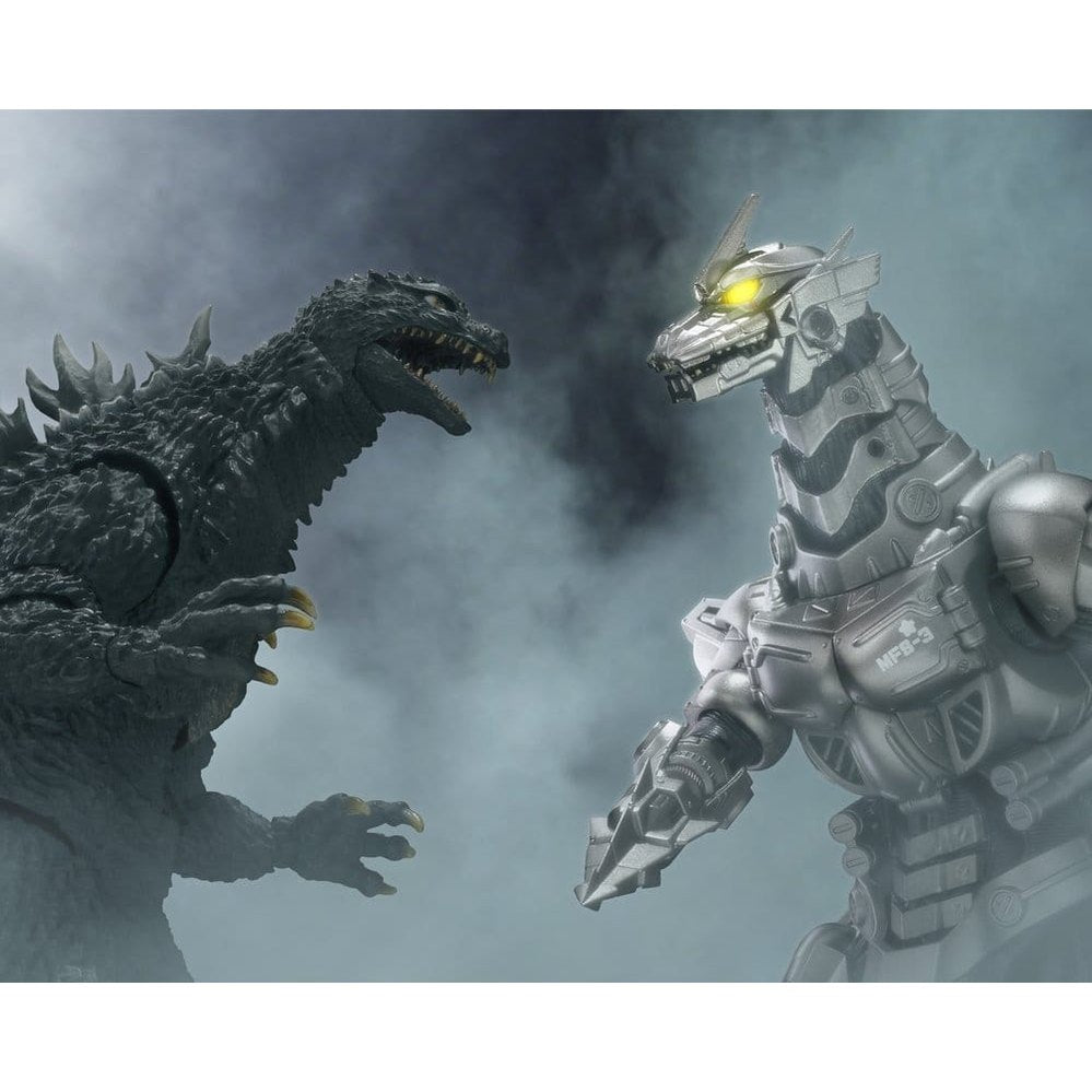 Kiryu S.H.MonsterArts Actionfigur / Heavily Armed Type & High Mobility Type / Movie Graphic Plus / Godzilla x Mothra x Mechagodzilla: Tokyo S.O.S. / Tamashii Nations / 16 cm