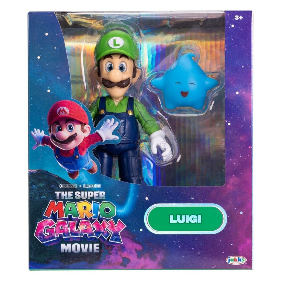 Luigi Actionfigur / Film Version / Der Super Mario Galaxy Film / Jakks Pacific / 13 cm