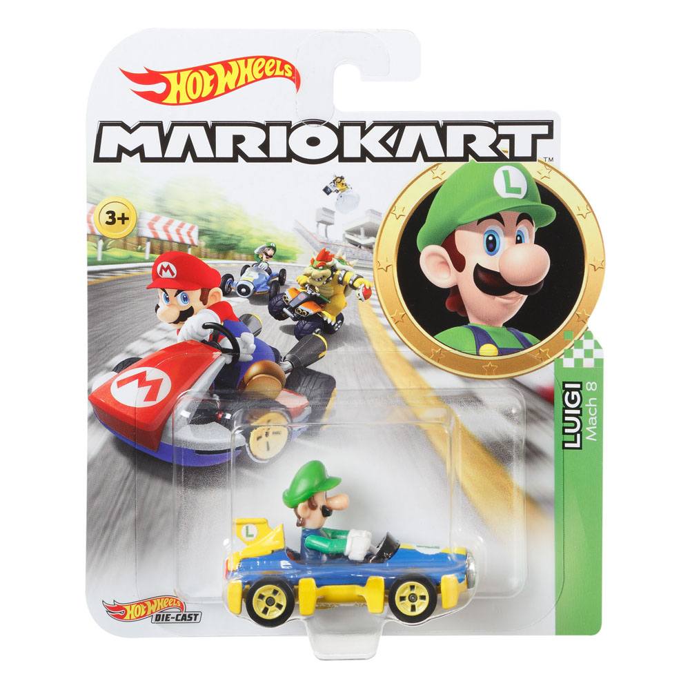 Luigi / Mario Kart Hot Wheels Diecast Modellauto