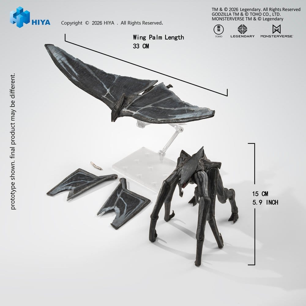 Male & Female Muto Actionfiguren Set / Godzilla 2014 / Hiya Toys Exquisite Basic / 16 cm