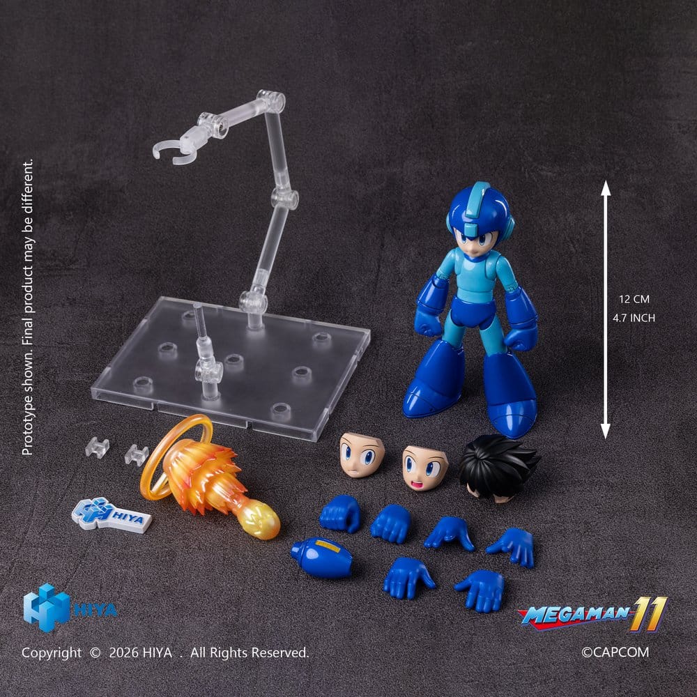 Mega Man Exquisite Basic Actionfigur / Mega Man 11 / Hiya Toys / 12 cm