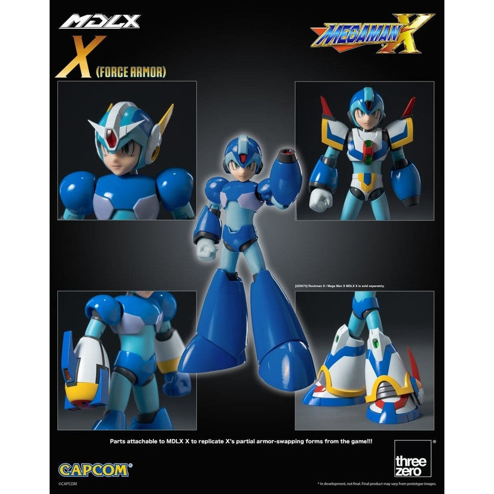 Mega Man X MDLX Actionfigur / Force Armor / Mega Man X / ThreeZero / 12 cm