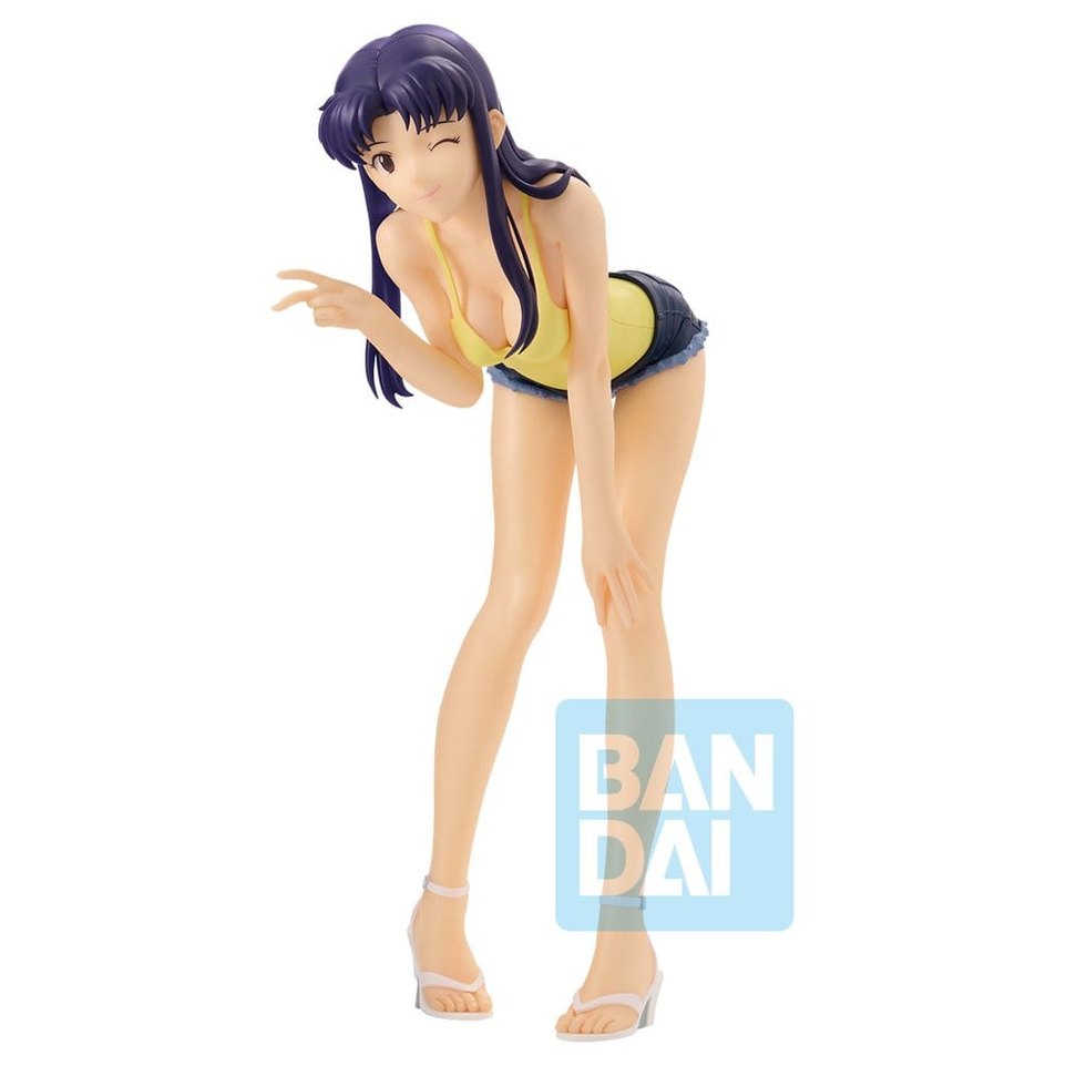 Misato Katsuragi PVC Statue / Evangelion: 1.0 / Bandai Ichibansho / 17 cm