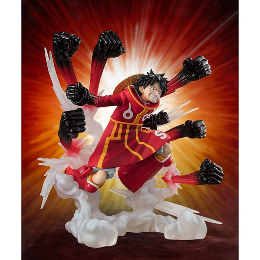 Monkey D. Ruffy - Gum Gum Hawk Gatling - FiguartsZERO Statue / Tamashii Nations / 19 cm