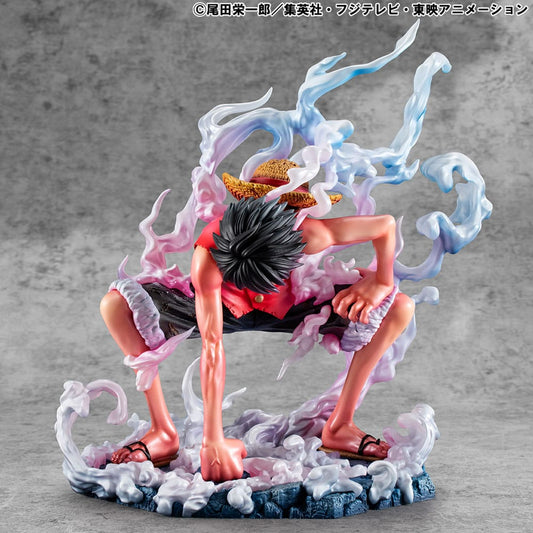 Monkey D. Ruffy PVC Statue / Gear 2 Limited Edition / One Piece / Megahouse P.O.P. / 19 cm