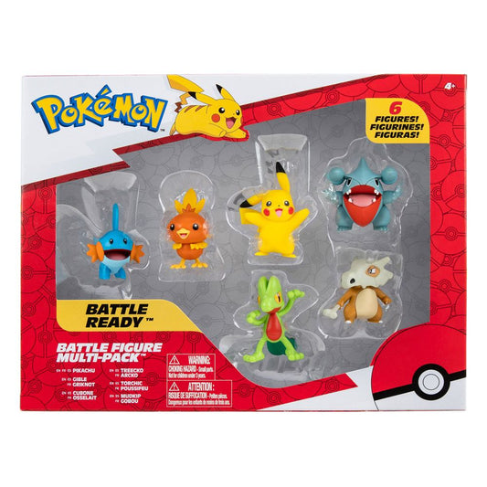 Pokémon Battlefiguren / 6er Pack / 5 cm
